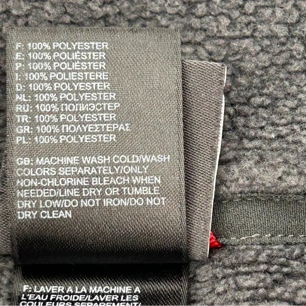 The North Face dark gray quarter zip fleece size large